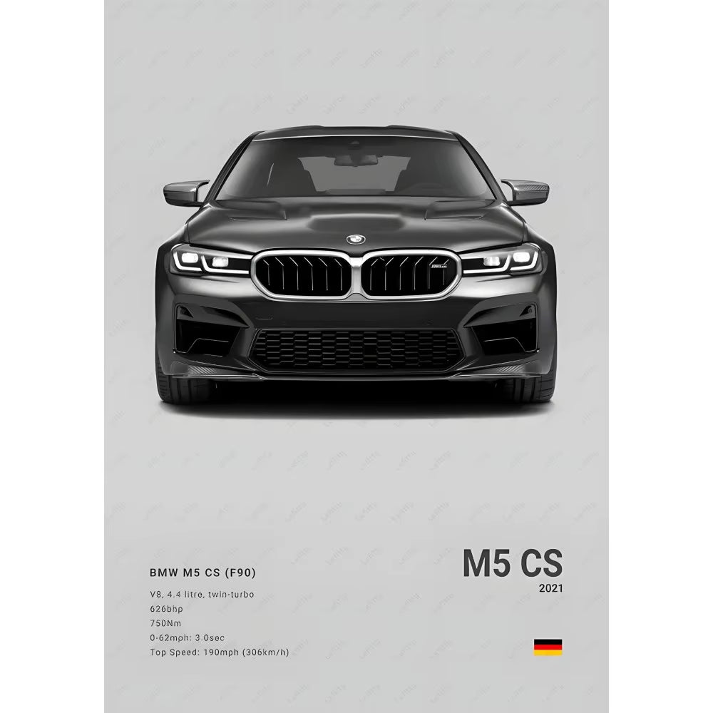 Famous Classic Latest Sports Car F80 M3 M4 M5 E36 EVO 3.0CSL B-BMW Poster Home Living Room Wall Art Garage Room Decor