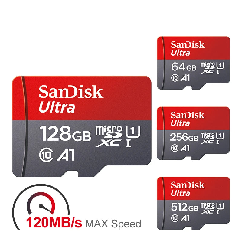 Ultra Microsd 128GB 32GB 64GB 256GB 512GB A1 Micro SD Card SD TF Flash Card Memory Card Class 10 for Phone