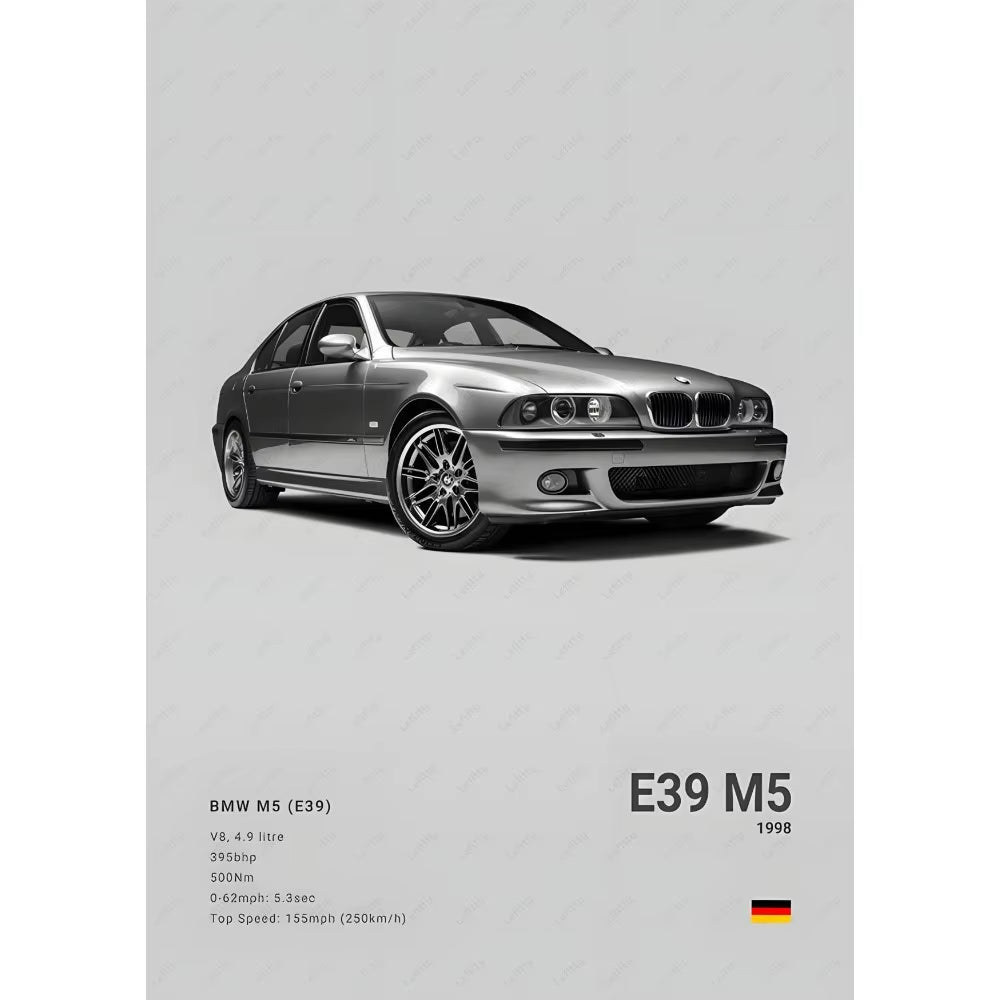 Famous Classic Latest Sports Car F80 M3 M4 M5 E36 EVO 3.0CSL B-BMW Poster Home Living Room Wall Art Garage Room Decor