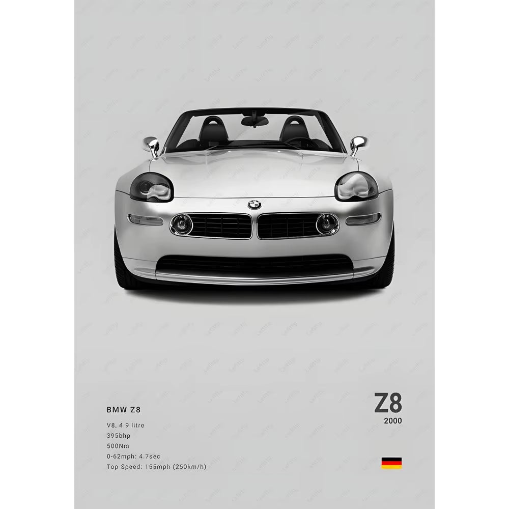 Famous Classic Latest Sports Car F80 M3 M4 M5 E36 EVO 3.0CSL B-BMW Poster Home Living Room Wall Art Garage Room Decor